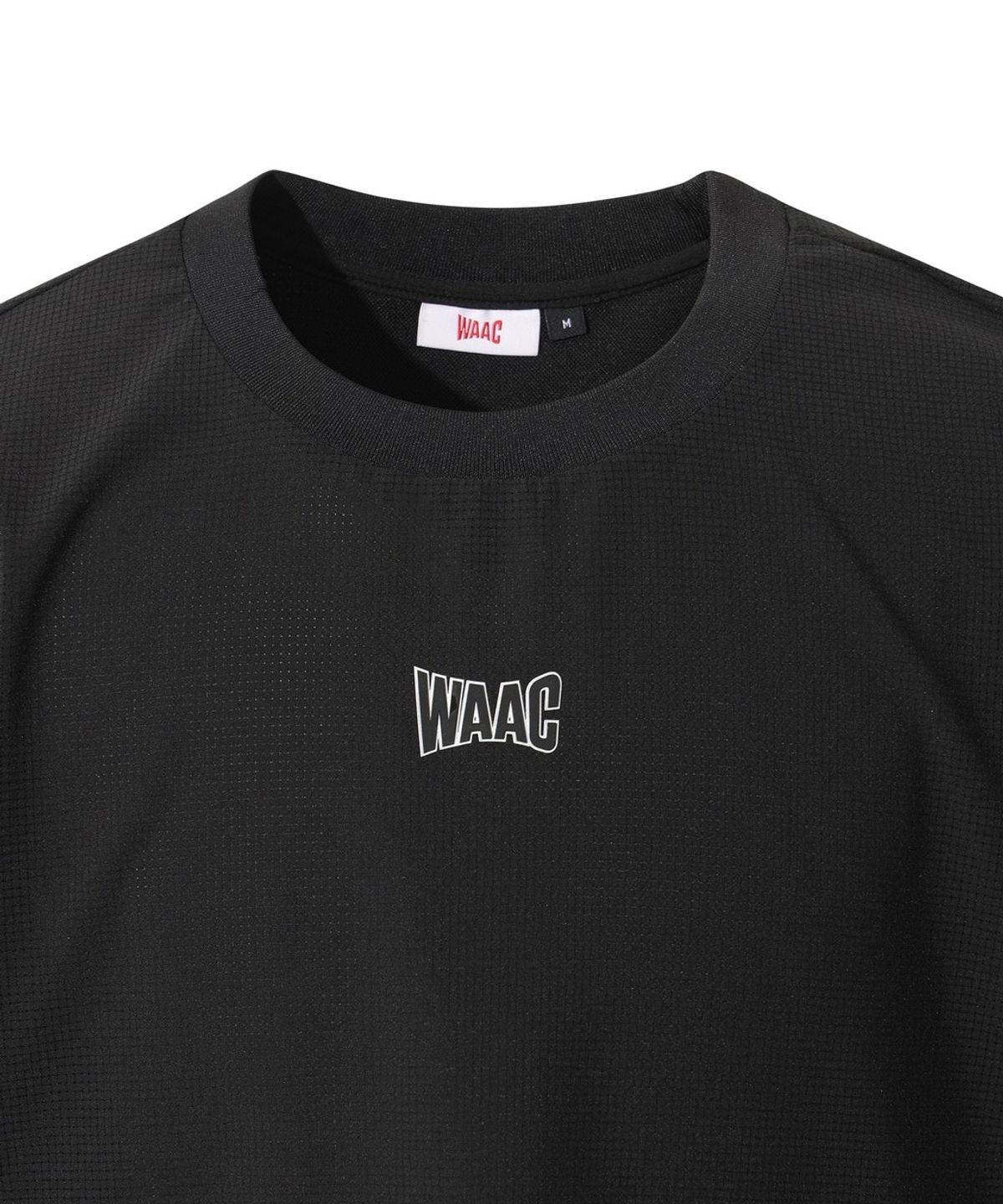 왁(WAAC) PLAYER S EDITION Men Mockneck Air Dot Pullover WMTCM26211BKX
