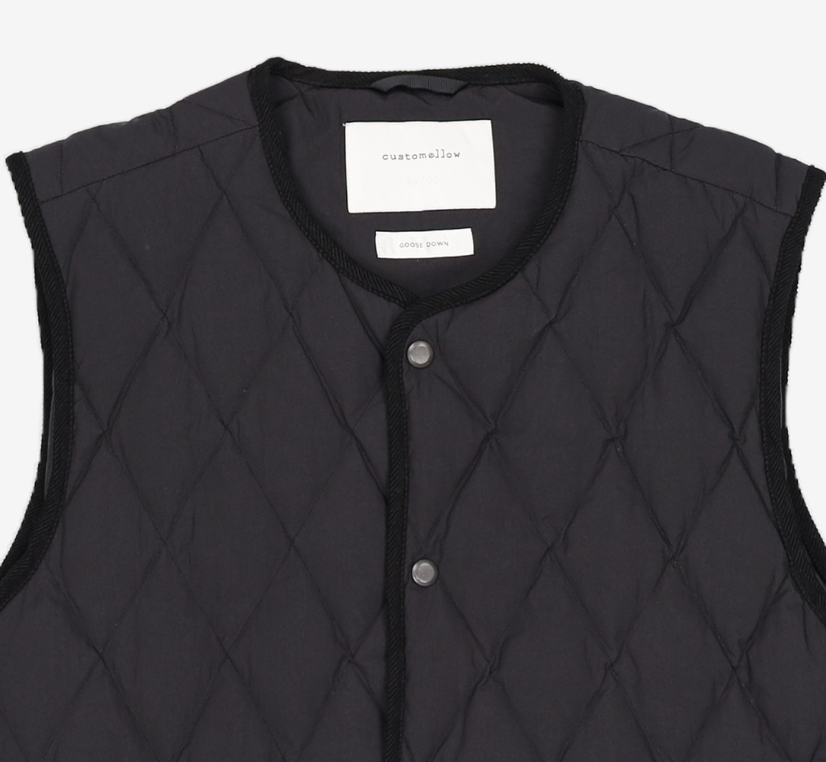 커스텀멜로우(CUSTOMELLOW) quilting down vest_CWUAW21751BKX 100
