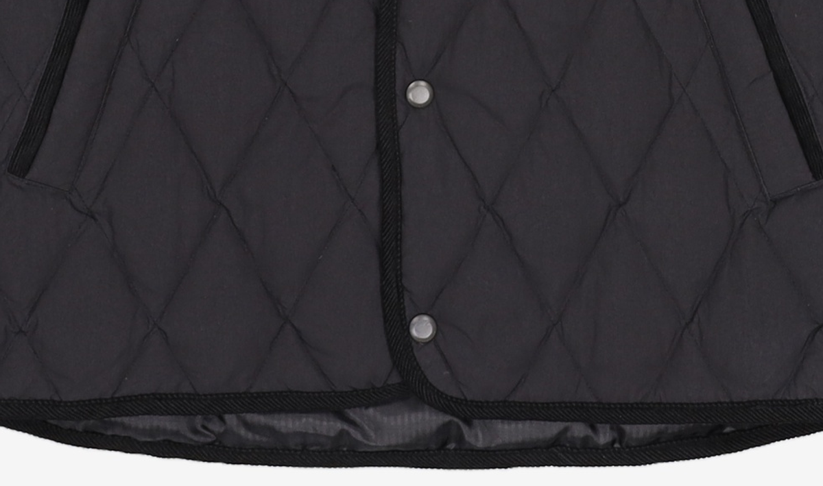 커스텀멜로우(CUSTOMELLOW) quilting down vest_CWUAW21751BKX 100