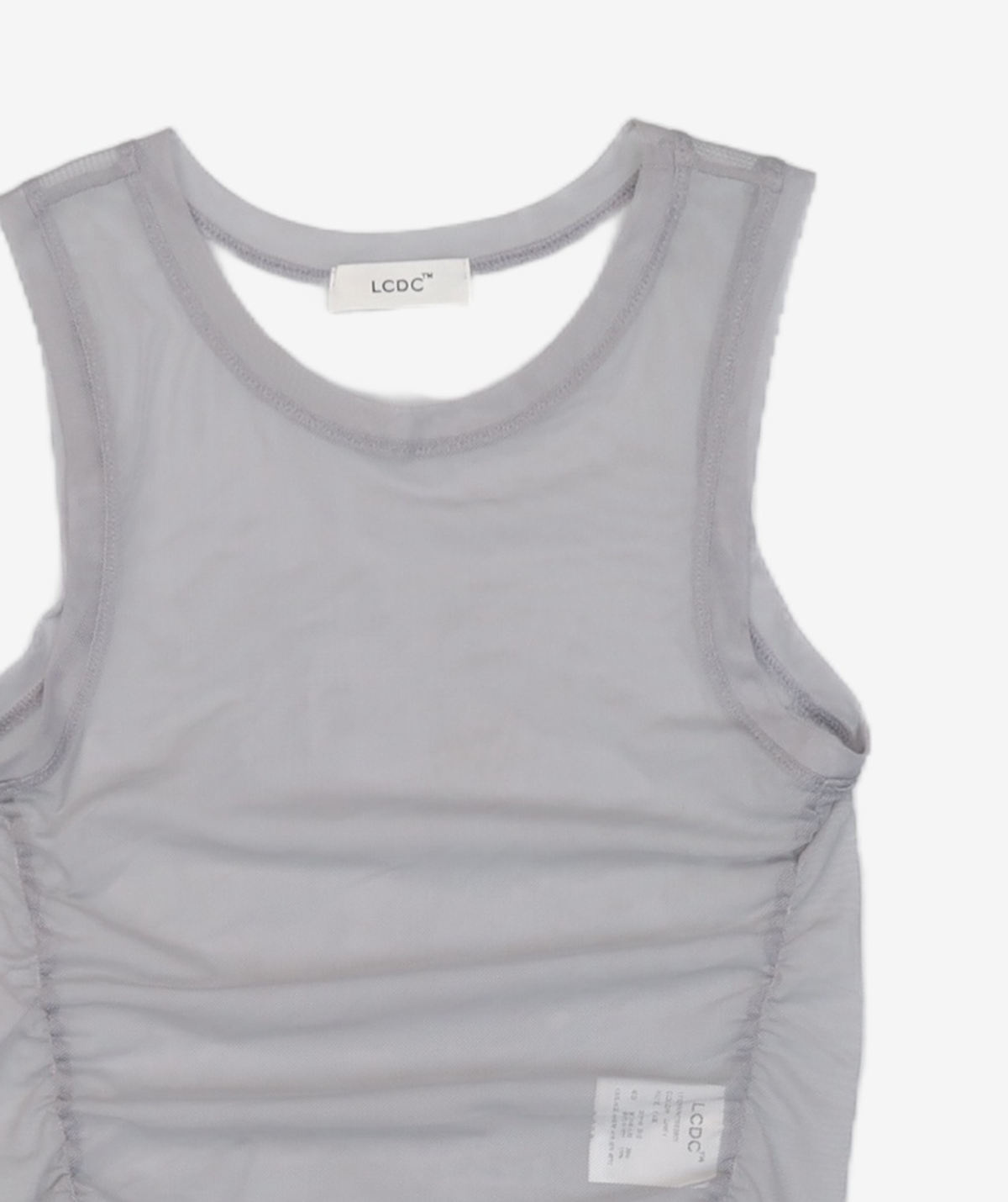 엘씨디씨티엠(LCDC™) MESH FRILL SLEEVELESS TOP OS