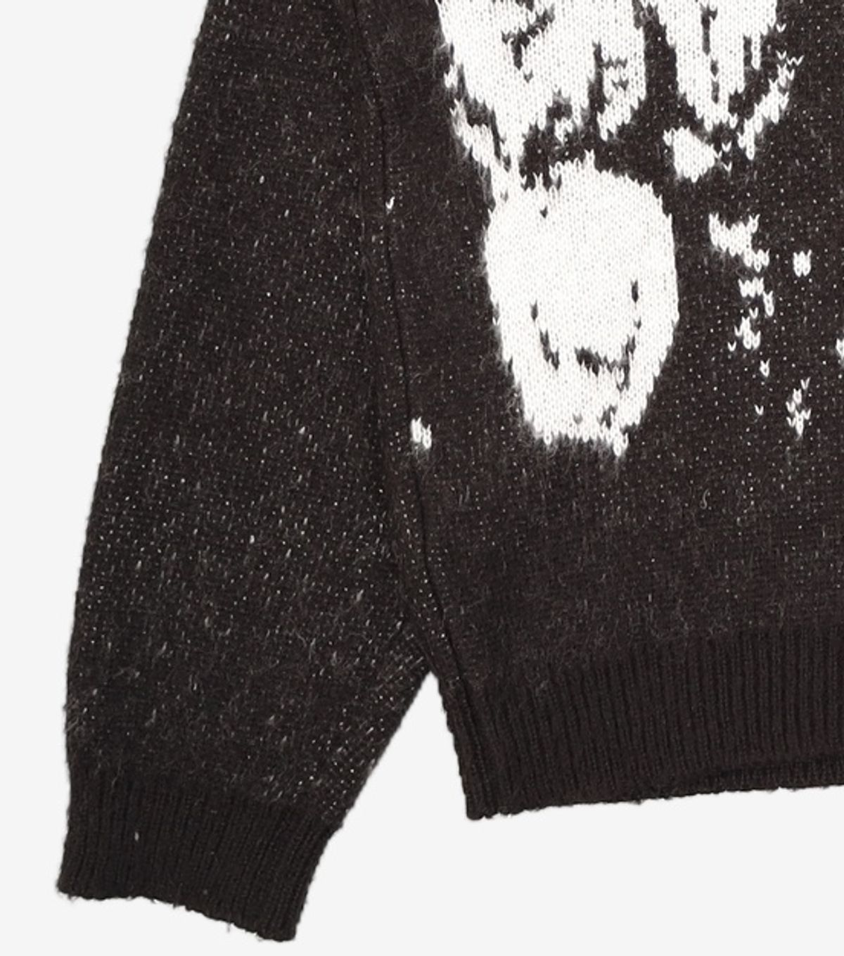 노매뉴얼(NOMANUAL) PPS HAIRY CARDIGAN - BLACK L