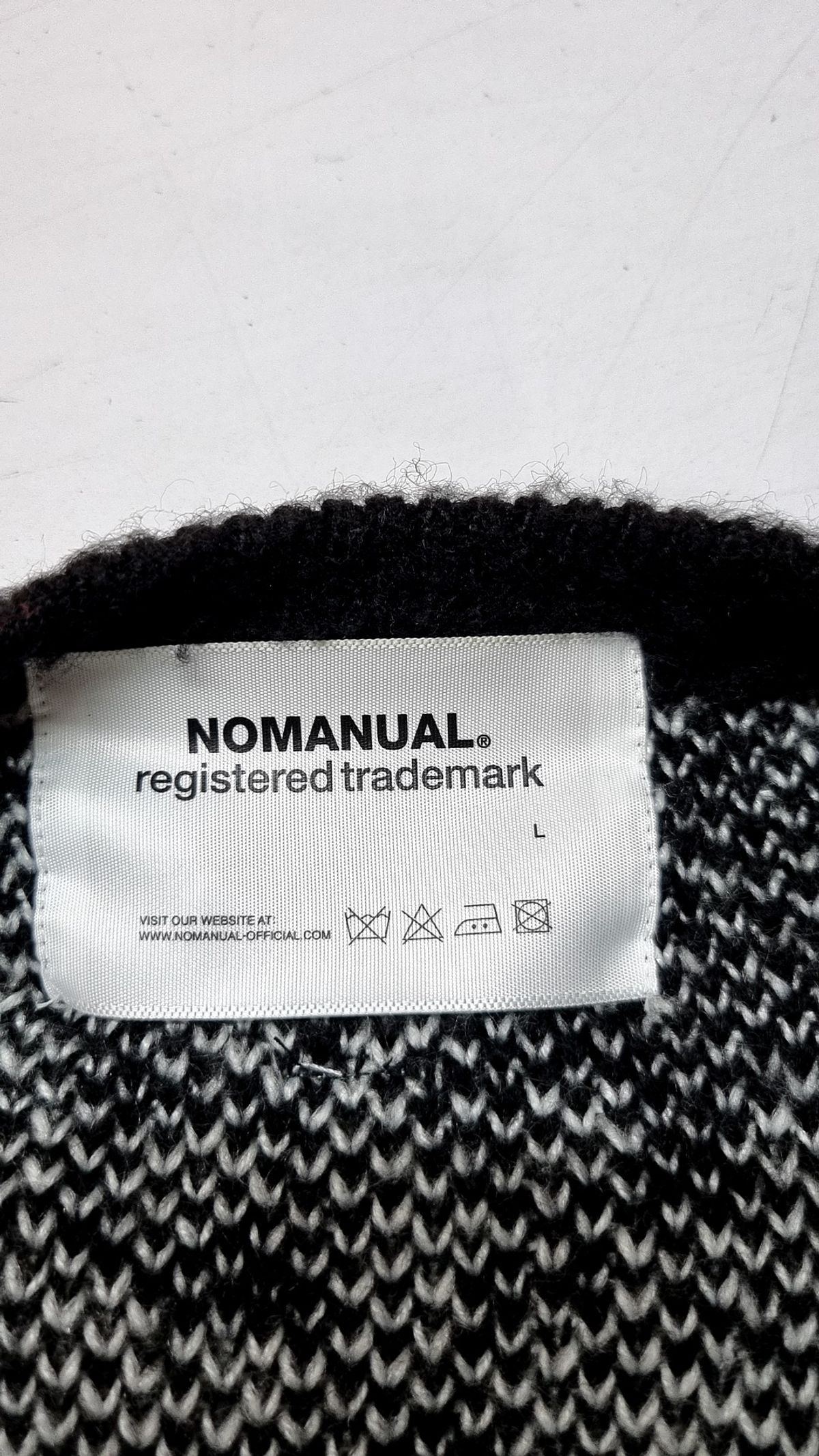 노매뉴얼(NOMANUAL) PPS HAIRY CARDIGAN - BLACK L