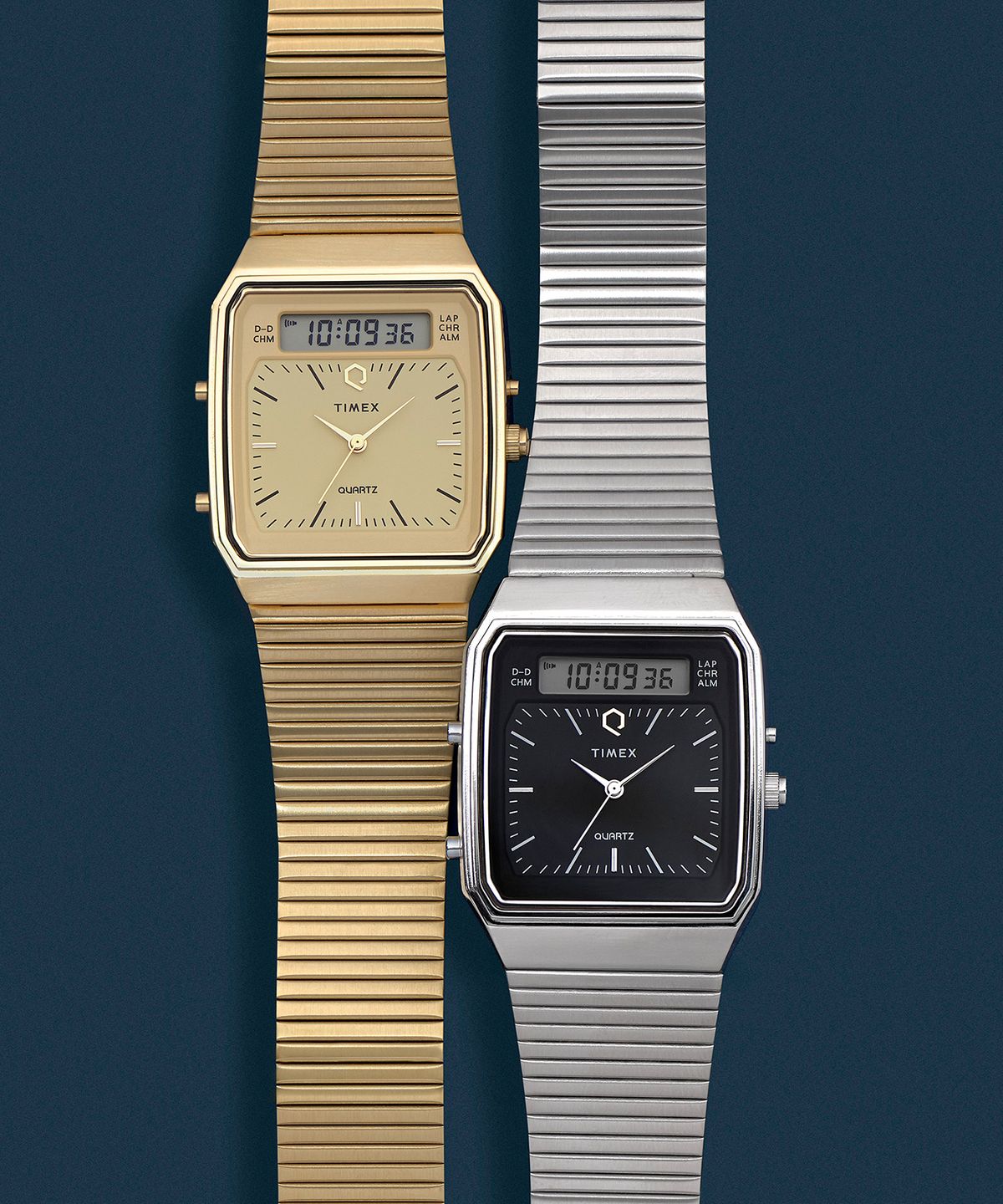 타이맥스(TIMEX) Q TIMEX 아나디지 리이슈 손목시계 33mm
