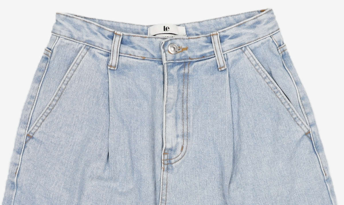 르(LE) light blue denim shorts (blue) S