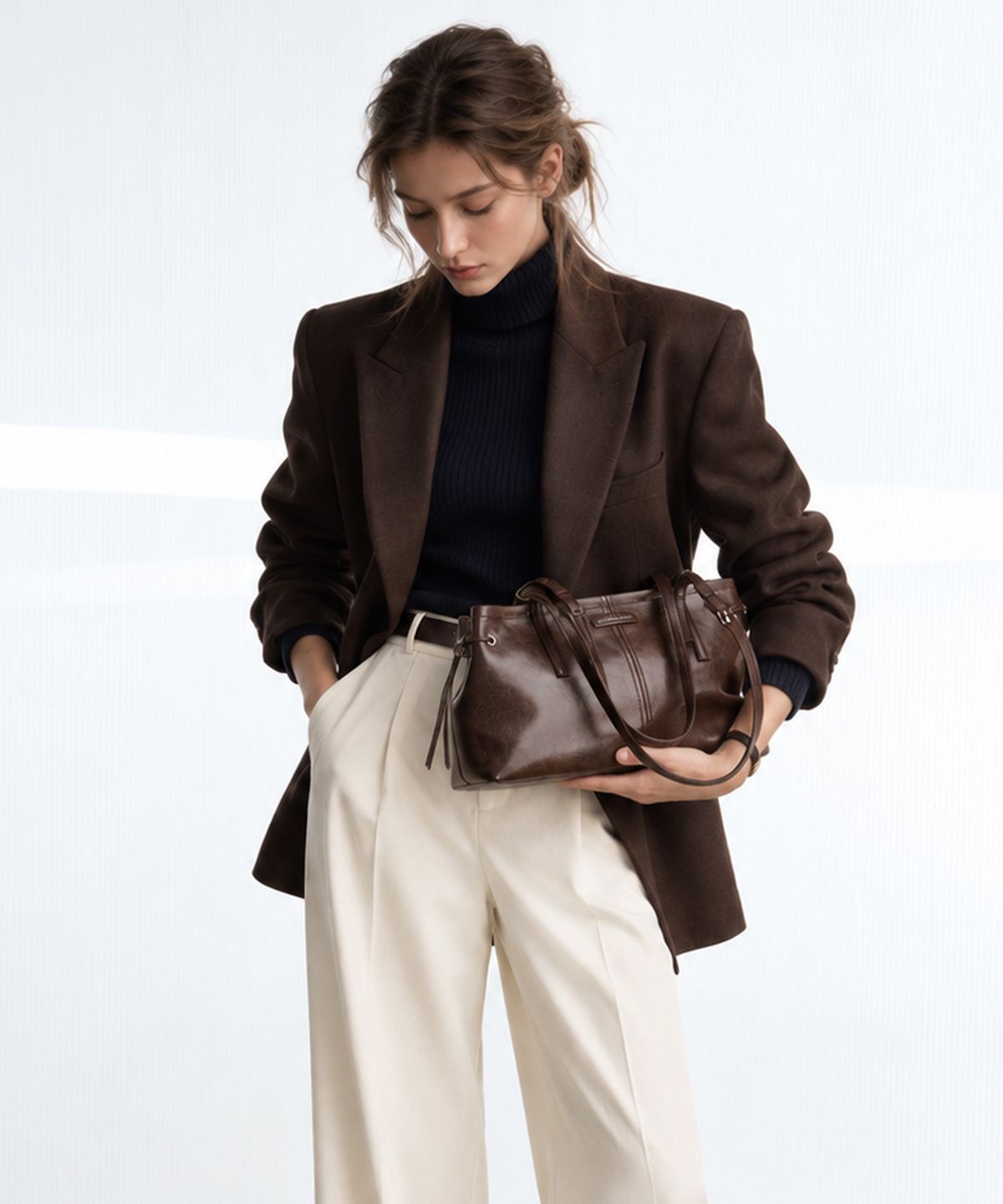 찰스앤키스(CHARLES & KEITH) 노앤 이롱게이티드 핸들 숄더백 3colors CK2-20782673