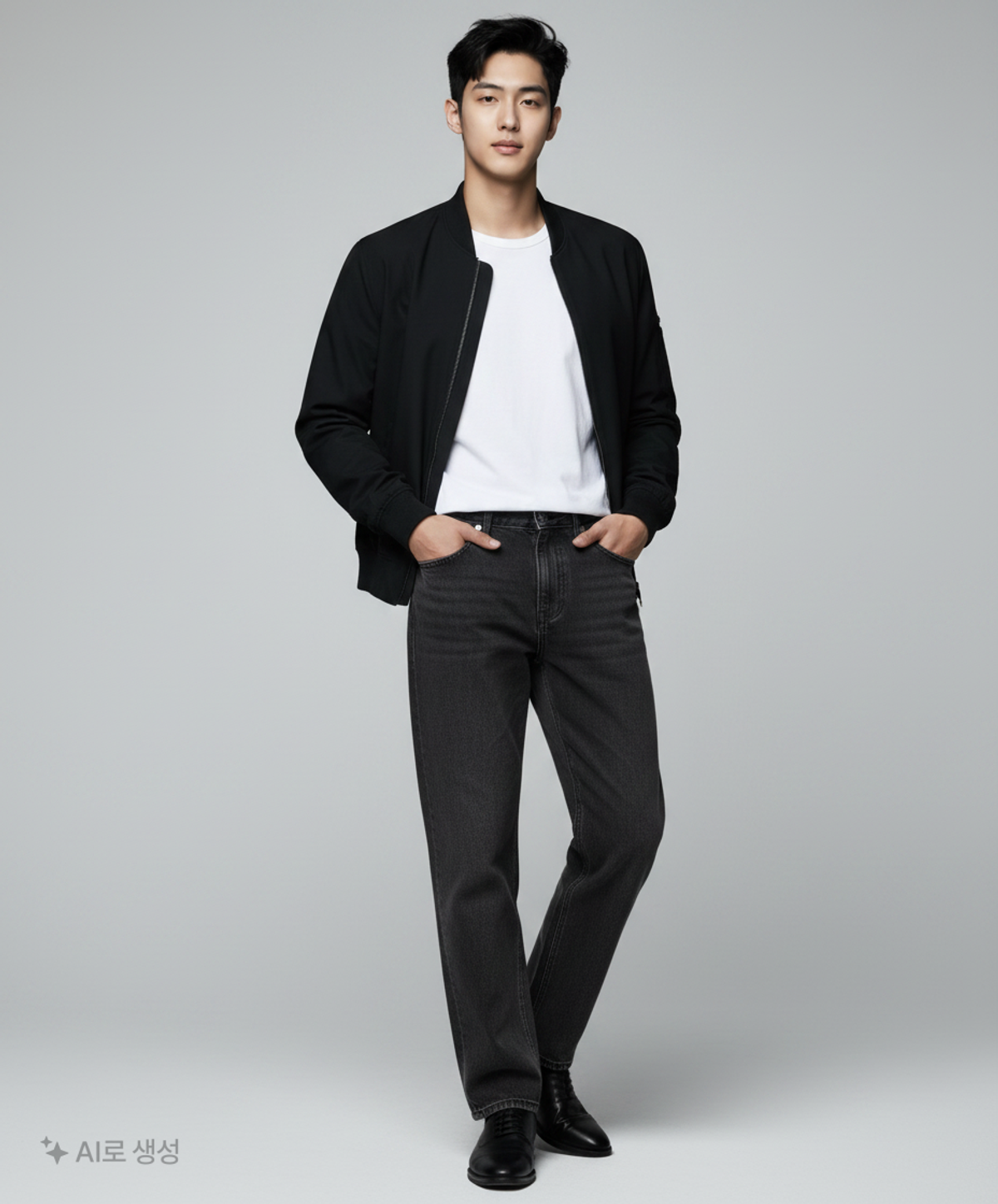 무신사 스탠다드(MUSINSA STANDARD) 레귤러 핏 데님 팬츠 [워시드 블랙] 29