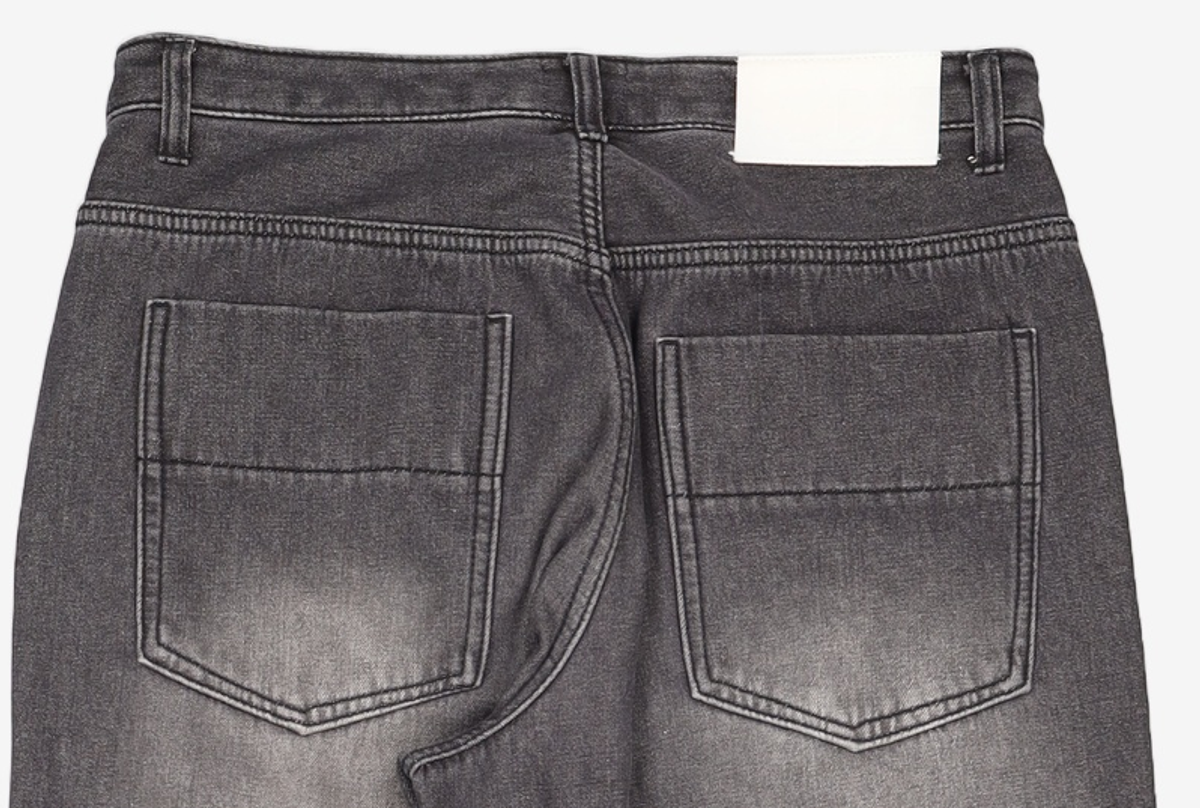 데케트(DECET) Mid Rise Wide Jeans DCPT027BlackCenter 32