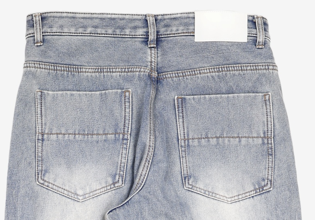 데케트(DECET) Mid Rise Wide Jeans DCPT027BlueCenter 32