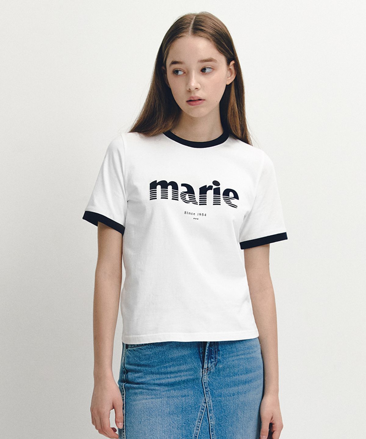 마리끌레르(MARIE CLAIRE) 마리 후로피 반팔 티셔츠(MAGBTS90C)