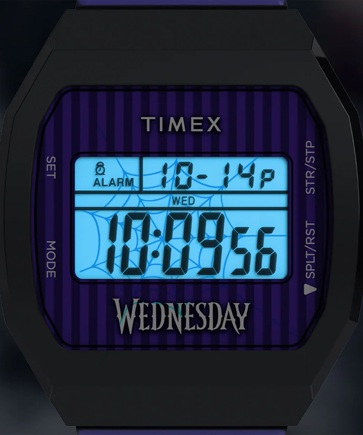 타이맥스(TIMEX) 타이맥스 x 웬즈데이 T80 블랙 앤 퍼플 콜라보시계 36mm