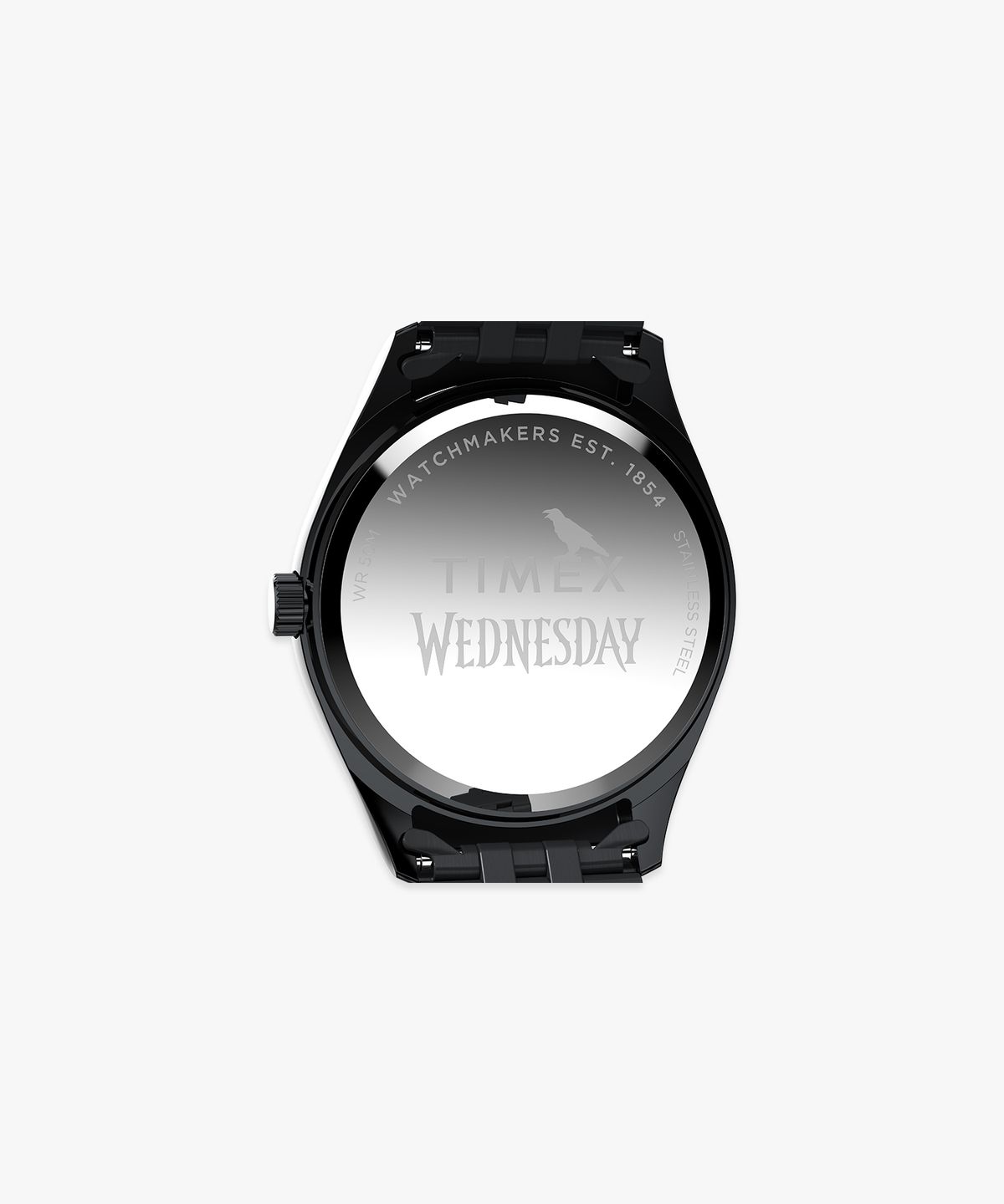 타이맥스(TIMEX) 타이맥스 x 웬즈데이 레거시 올블랙 메탈손목시계 36mm