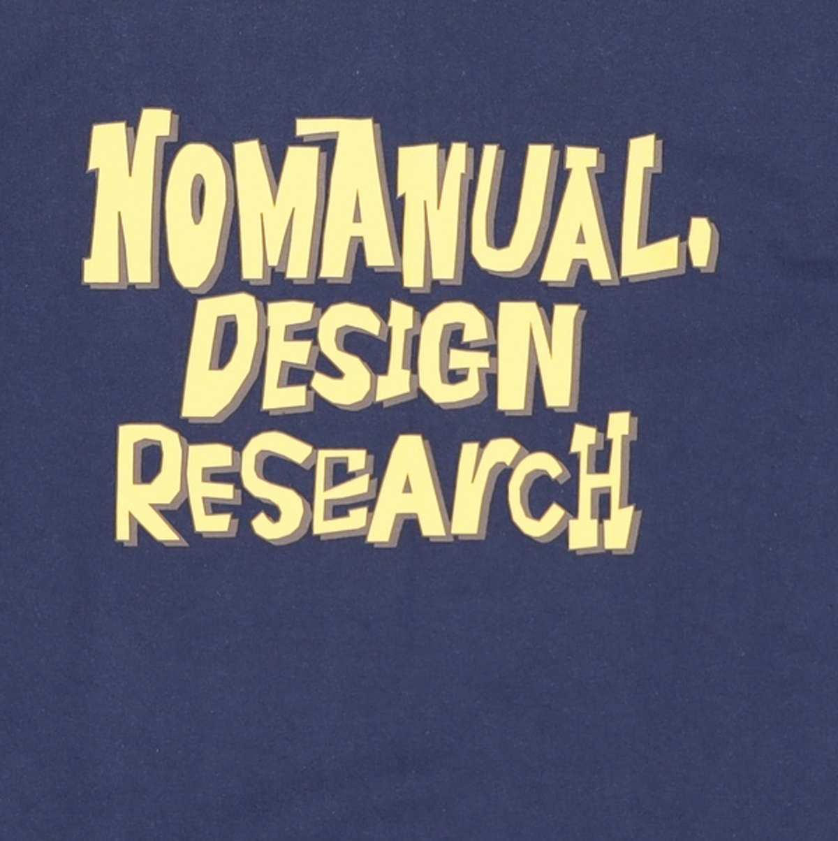 노매뉴얼(NOMANUAL) DOODLE LOGO T-SHIRT - BLACK 90