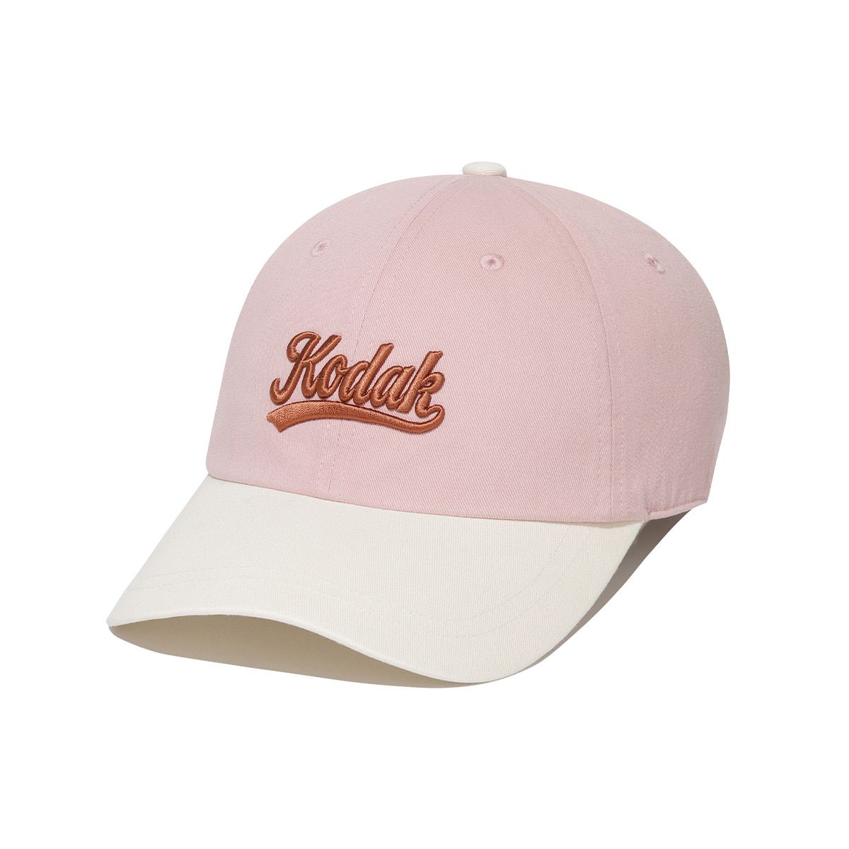 코닥(KODAK) 릴렉스핏 레터링 콤비 볼캡 PINK
