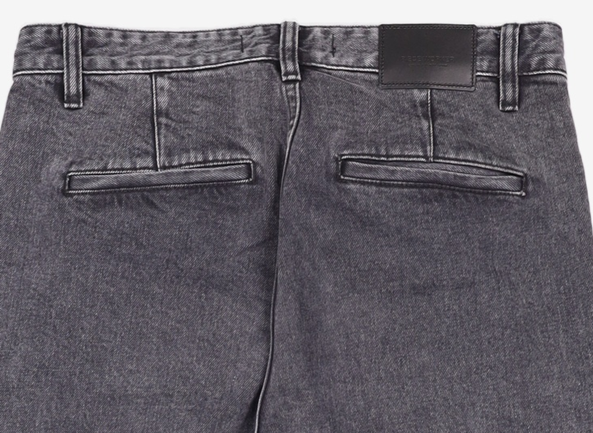 피스워커(PIECE WORKER) One Tuck Trousers Black / New Tapered M