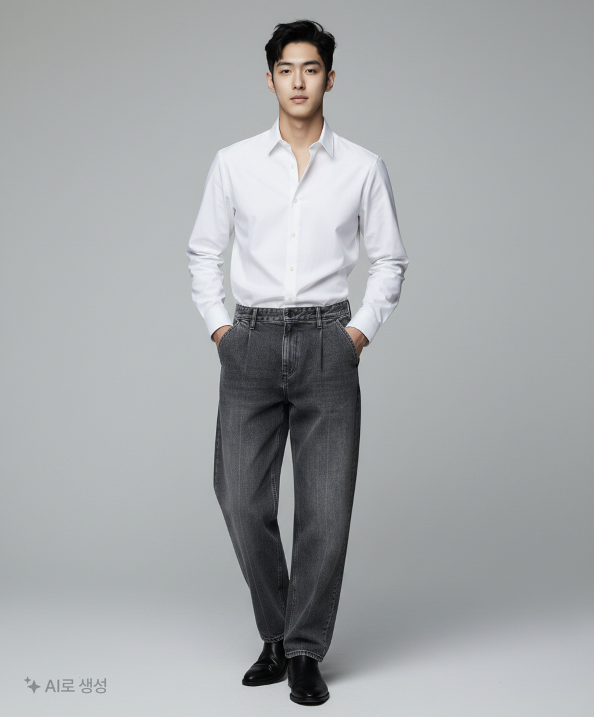 피스워커(PIECE WORKER) One Tuck Trousers Black / New Tapered M