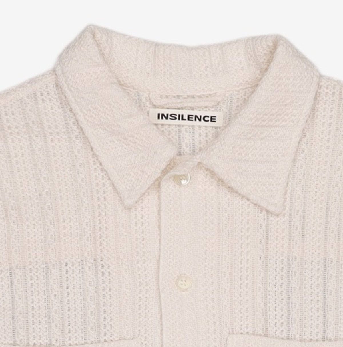 인사일런스(INSILENCE) 크로셰 셔츠 CREAM S