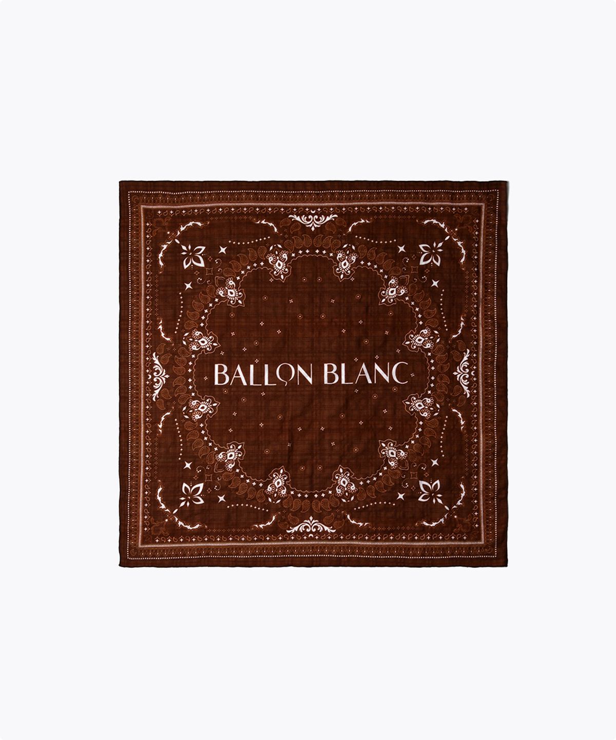 발롱블랑 라이프(BALLONBLANC LIFE) Motif Bandana - BROWN