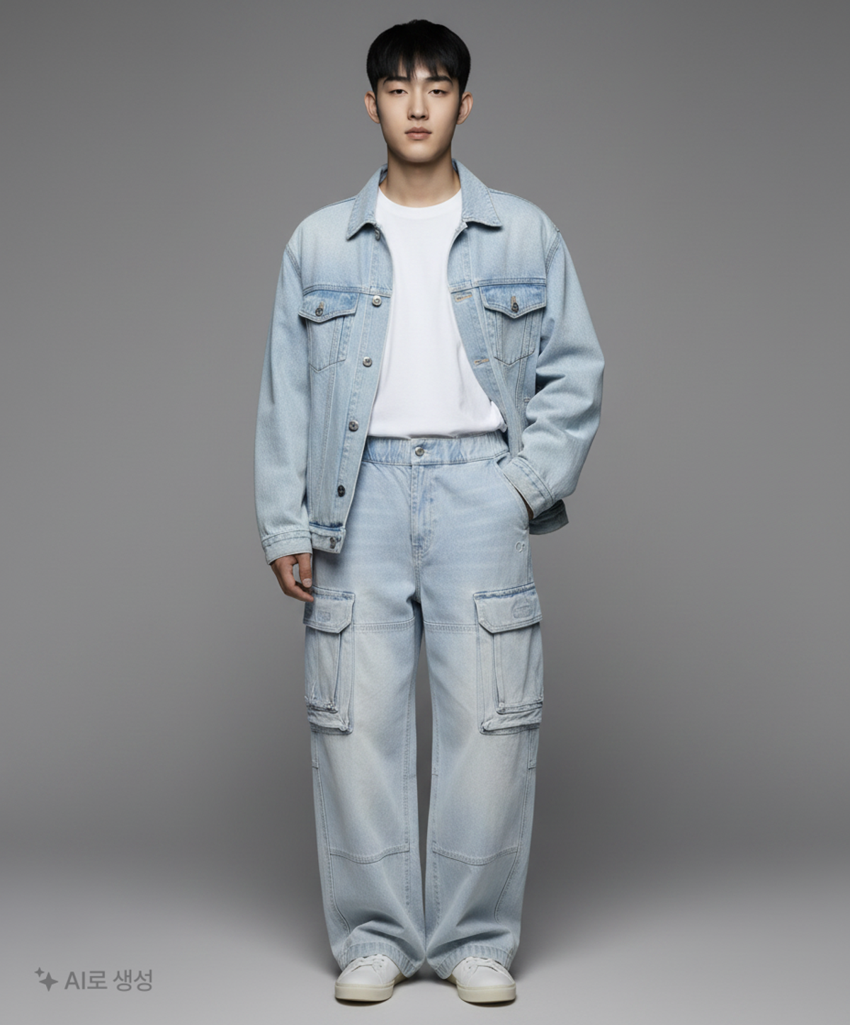 오션퍼시픽(OCEANPACIFIC) CARGO POCKET NEW JEANS [SKY BLUE] M