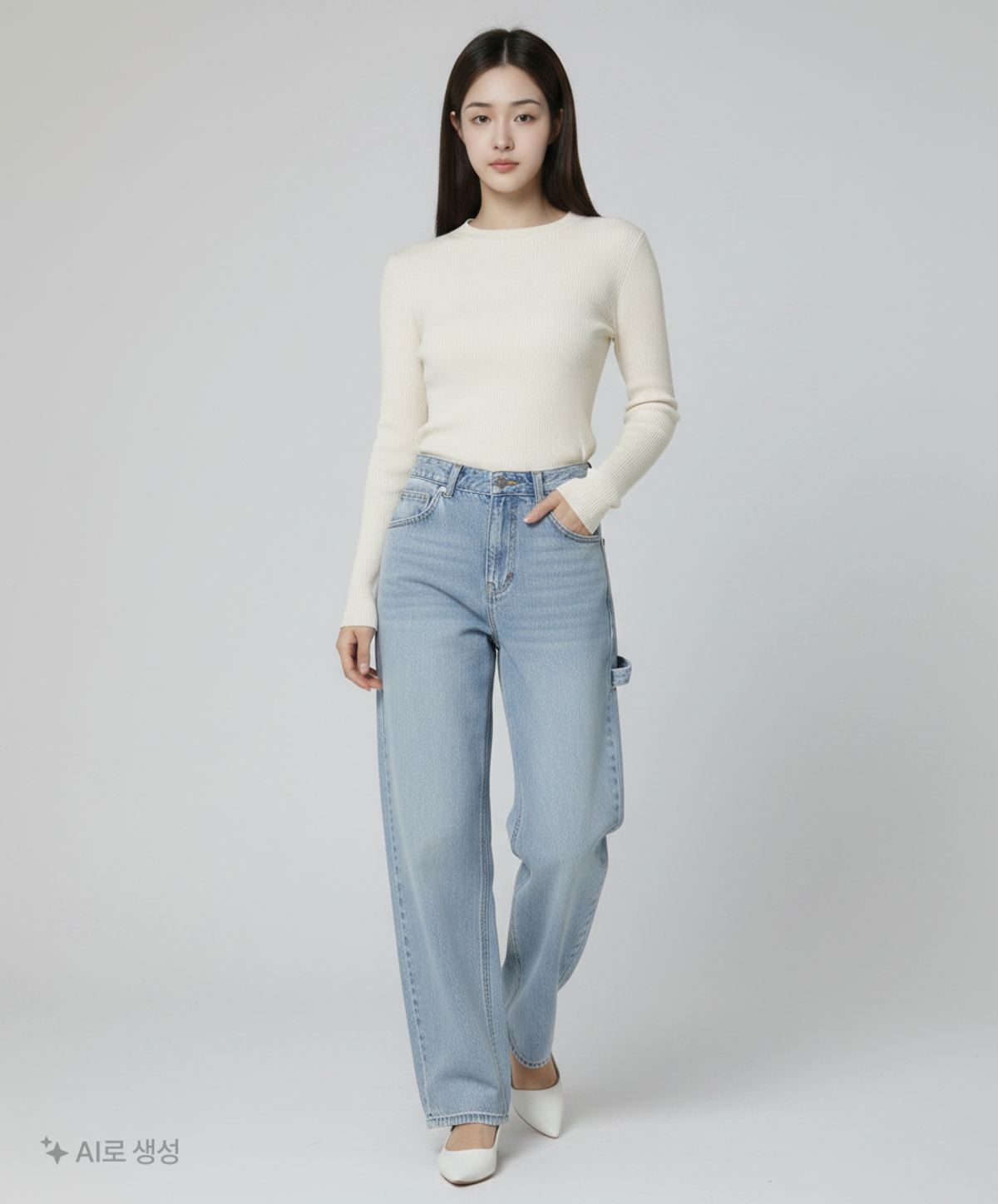 플랙(PLAC) 청/데님 팬츠 M