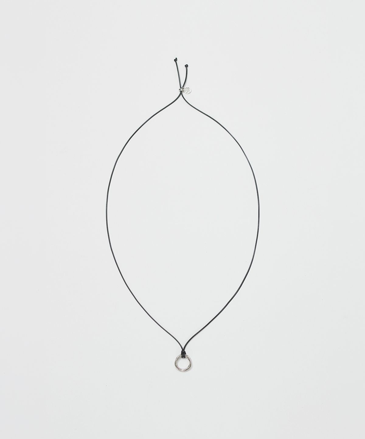 로우타이드(LOW TIDE) TWISTED RING NECKLACE [SILVER]