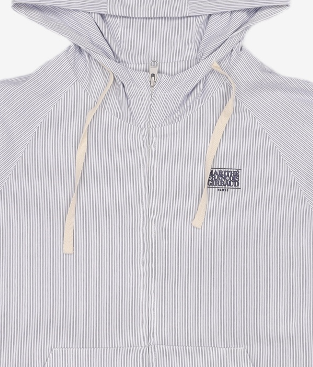 마리떼 프랑소와 저버(MARITHÉ + FRANҪOIS GIRBAUD) CLASSIC LOGO HOODED PATTERN JACKET stripe S