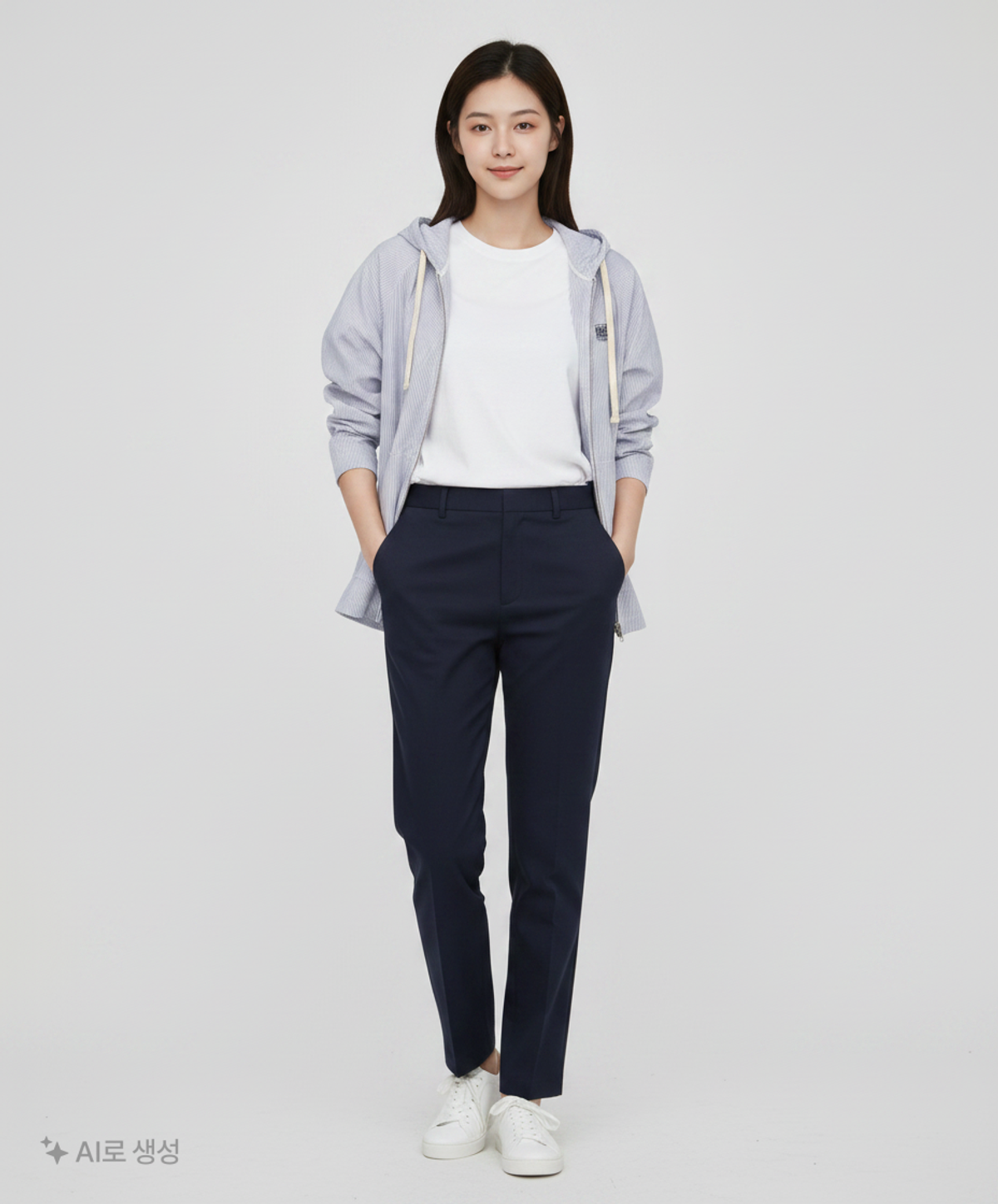 마리떼 프랑소와 저버(MARITHÉ + FRANҪOIS GIRBAUD) CLASSIC LOGO HOODED PATTERN JACKET stripe S