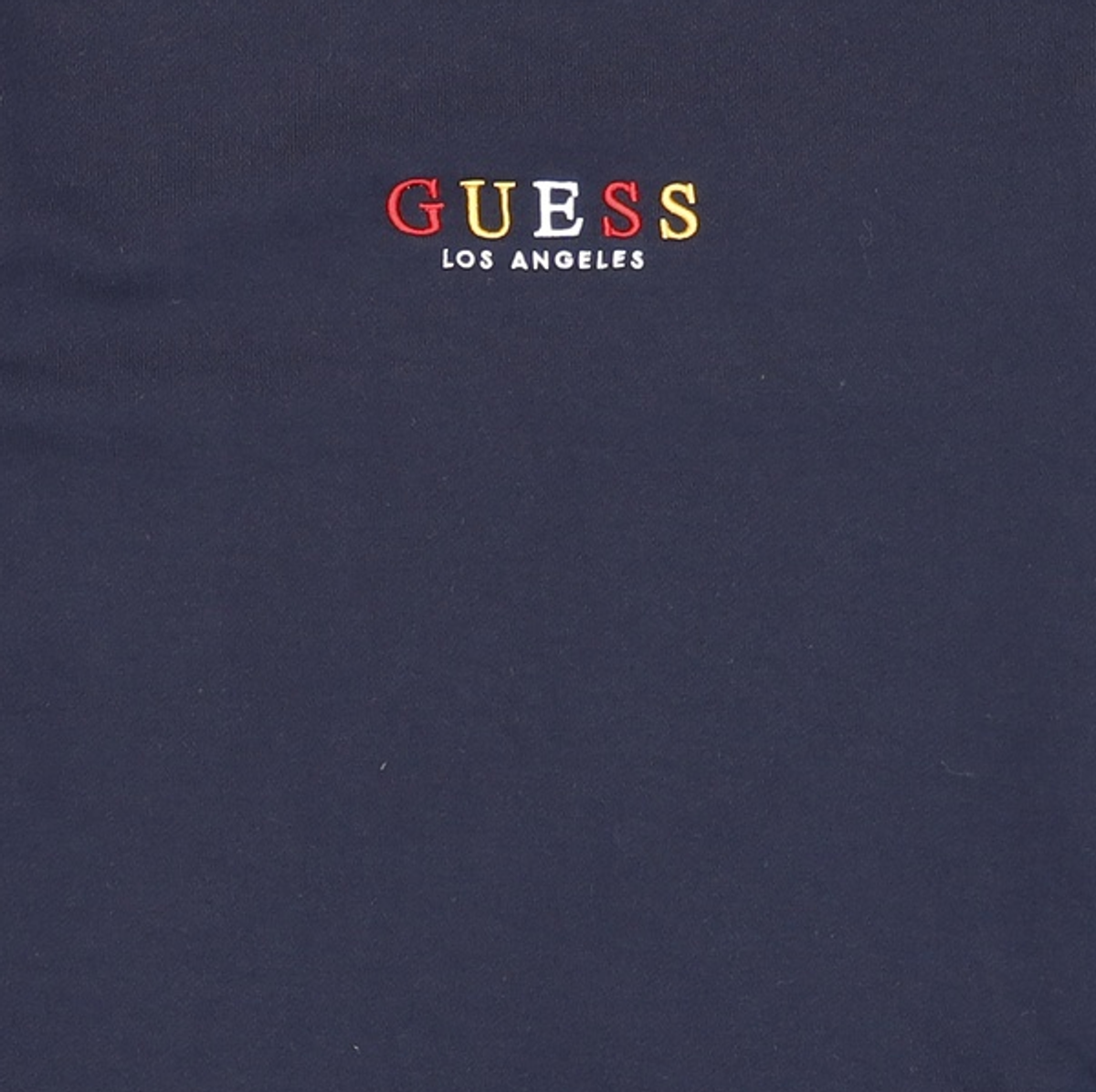 게스(GUESS) [19S/S]남녀공용 게스미니로고 레인보우 자수 맨투맨 S