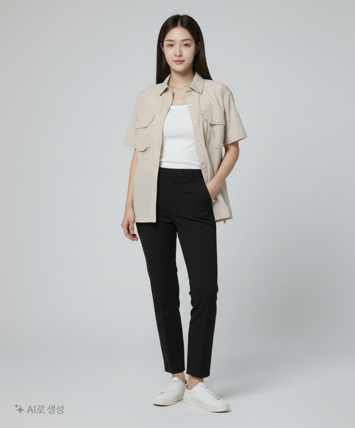 오션퍼시픽(OCEANPACIFIC) NYLON SHORT SLEEVE SHIRT JACKET [3 COLOR] S