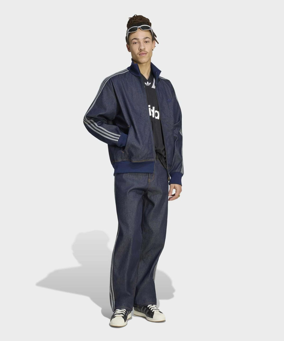 아디다스(ADIDAS) 파이어버드 로우 데님 트랙탑 - 인디고데님 / KS4971