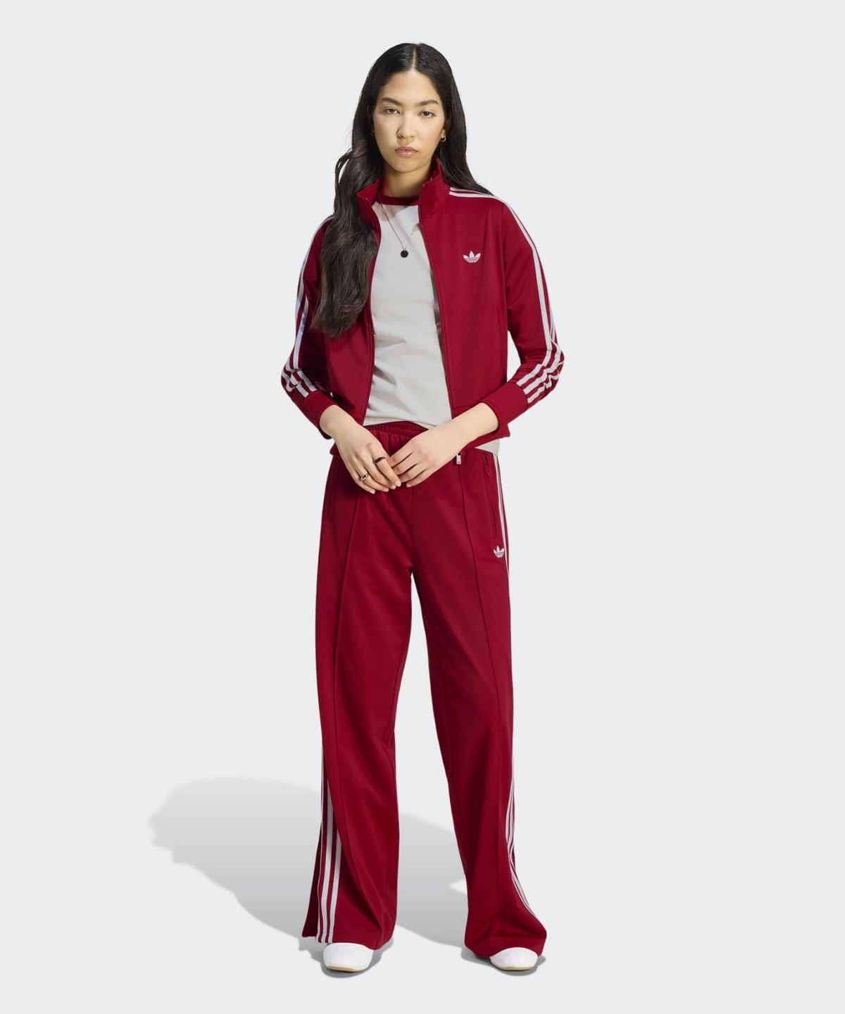 아디다스(ADIDAS) 파이어버드 클래식 트랙탑 - 팀빅토리레드:화이트 / KV9553
