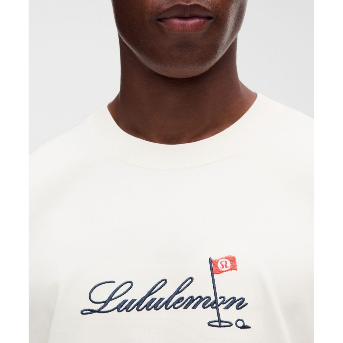 룰루레몬(LULULEMON) 헤비웨이트 클래식 핏 코튼 티셔츠 *골프 플래그  CABA