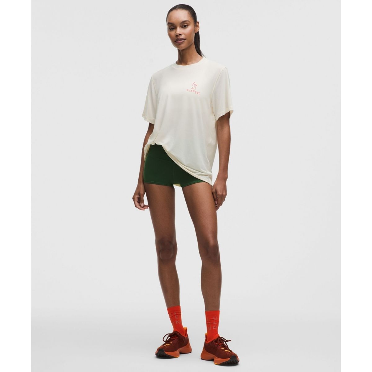 룰루레몬(LULULEMON) 저지 트레이닝 숏슬리브 셔츠 *포 올 러너스  LTIV