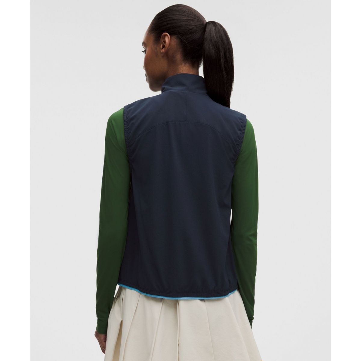 룰루레몬(LULULEMON) 라이트웨이트 하이넥 골프 베스트 *그래픽  TRNV OAVE