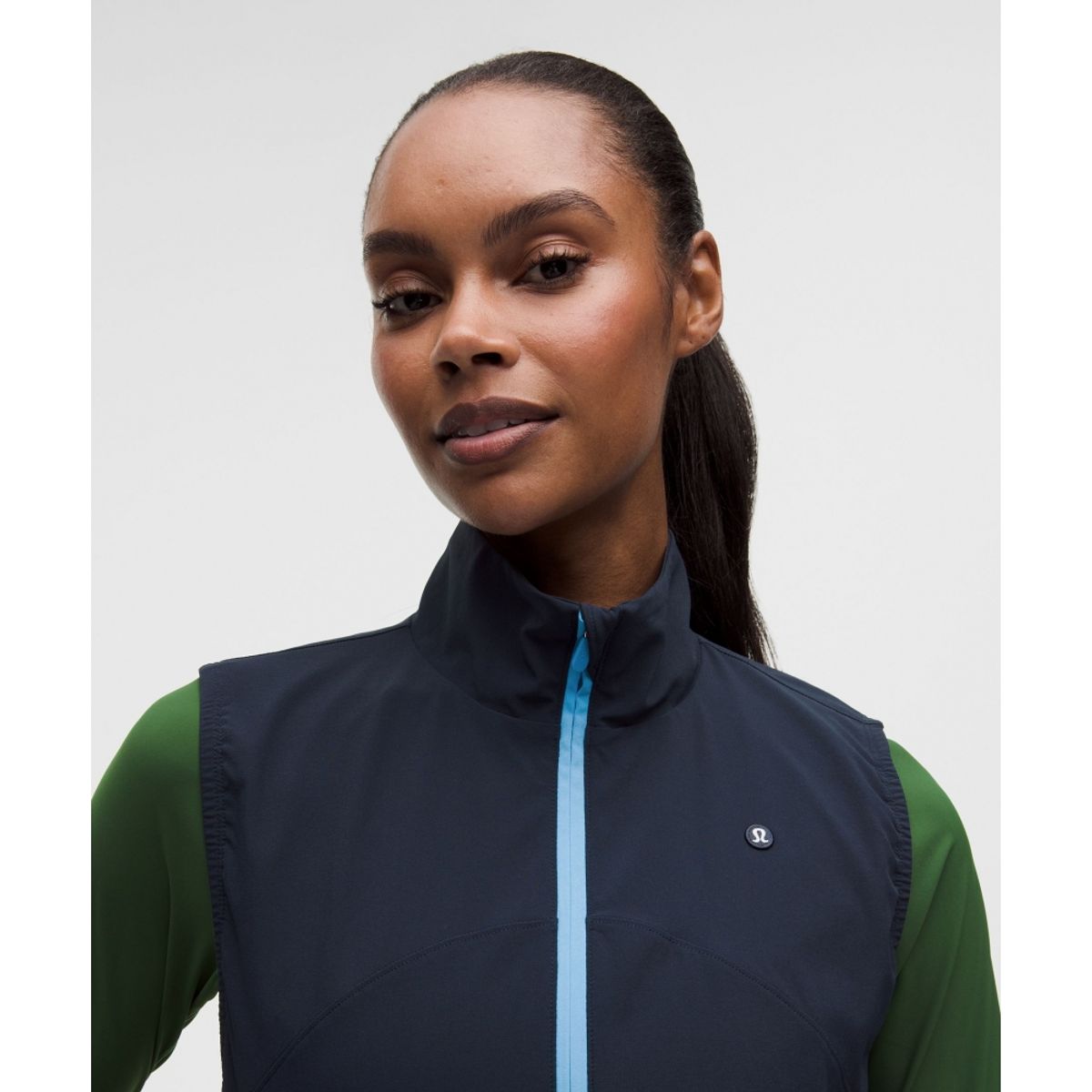 룰루레몬(LULULEMON) 라이트웨이트 하이넥 골프 베스트 *그래픽  TRNV OAVE