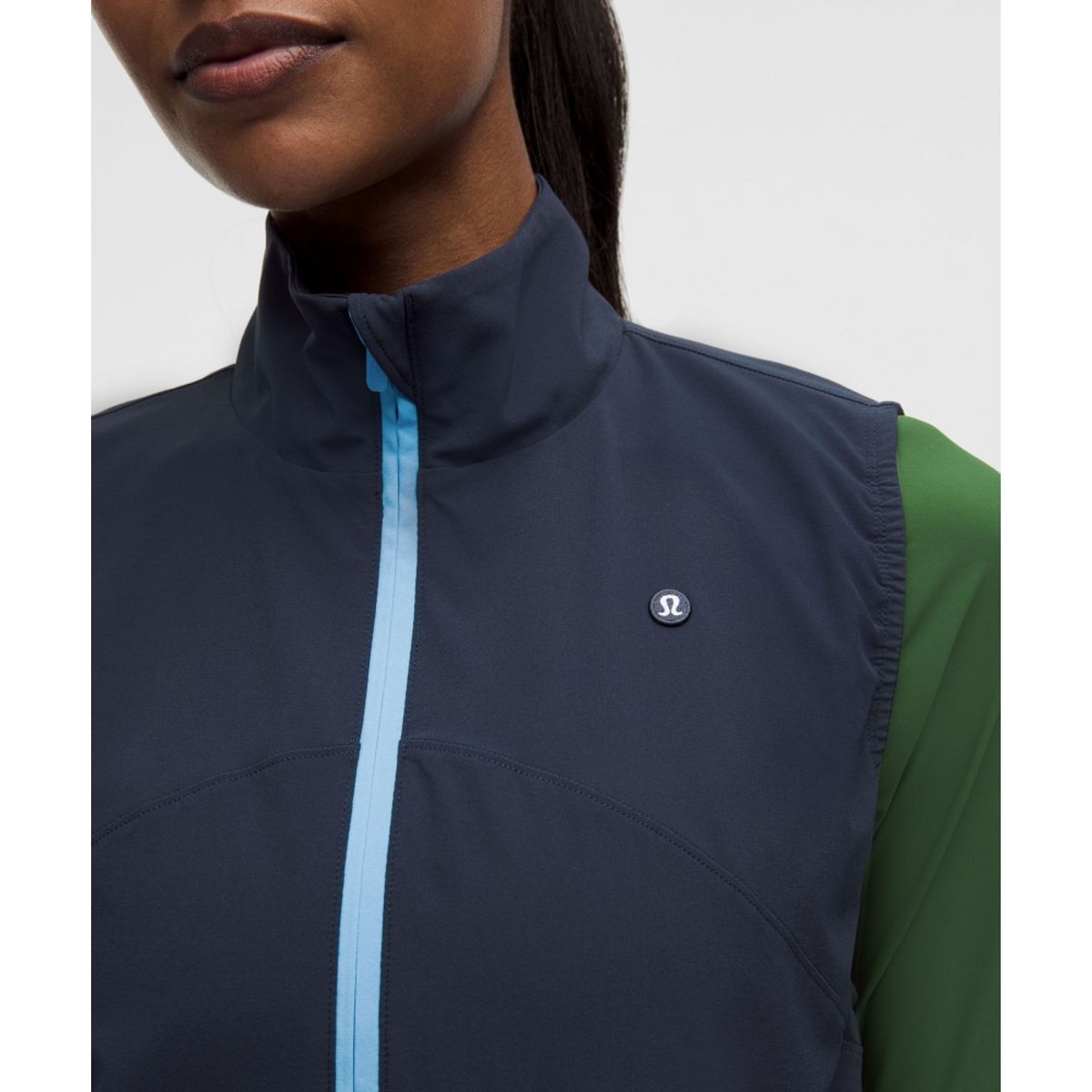 룰루레몬(LULULEMON) 라이트웨이트 하이넥 골프 베스트 *그래픽  TRNV OAVE