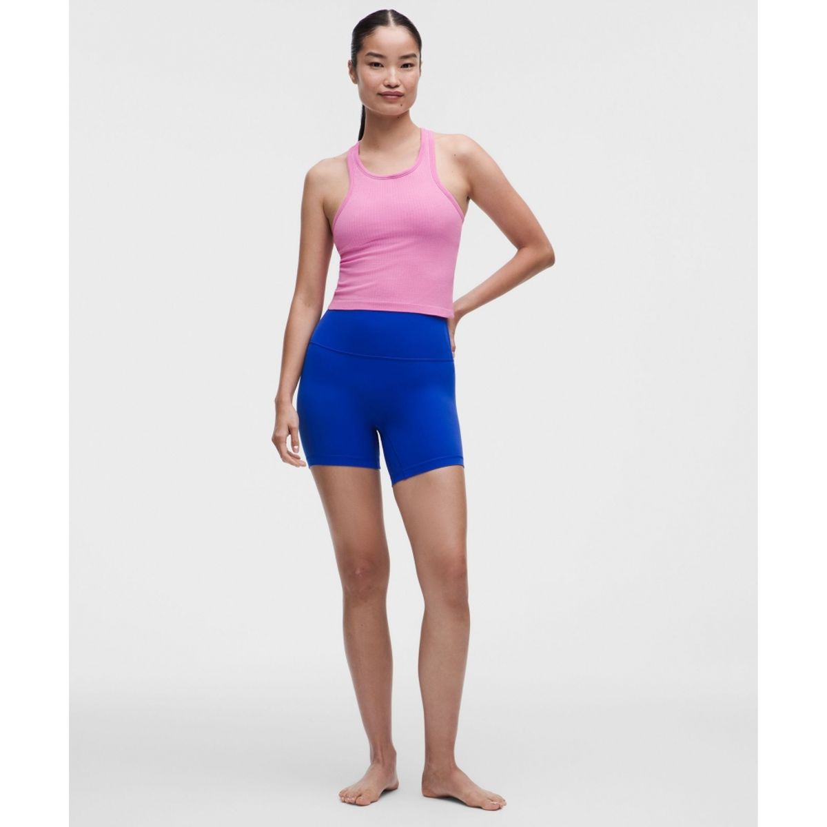 룰루레몬(LULULEMON) 에브 투 스트리트 크롭 레이서백 탱크탑 *라이트 서포트, B C컵