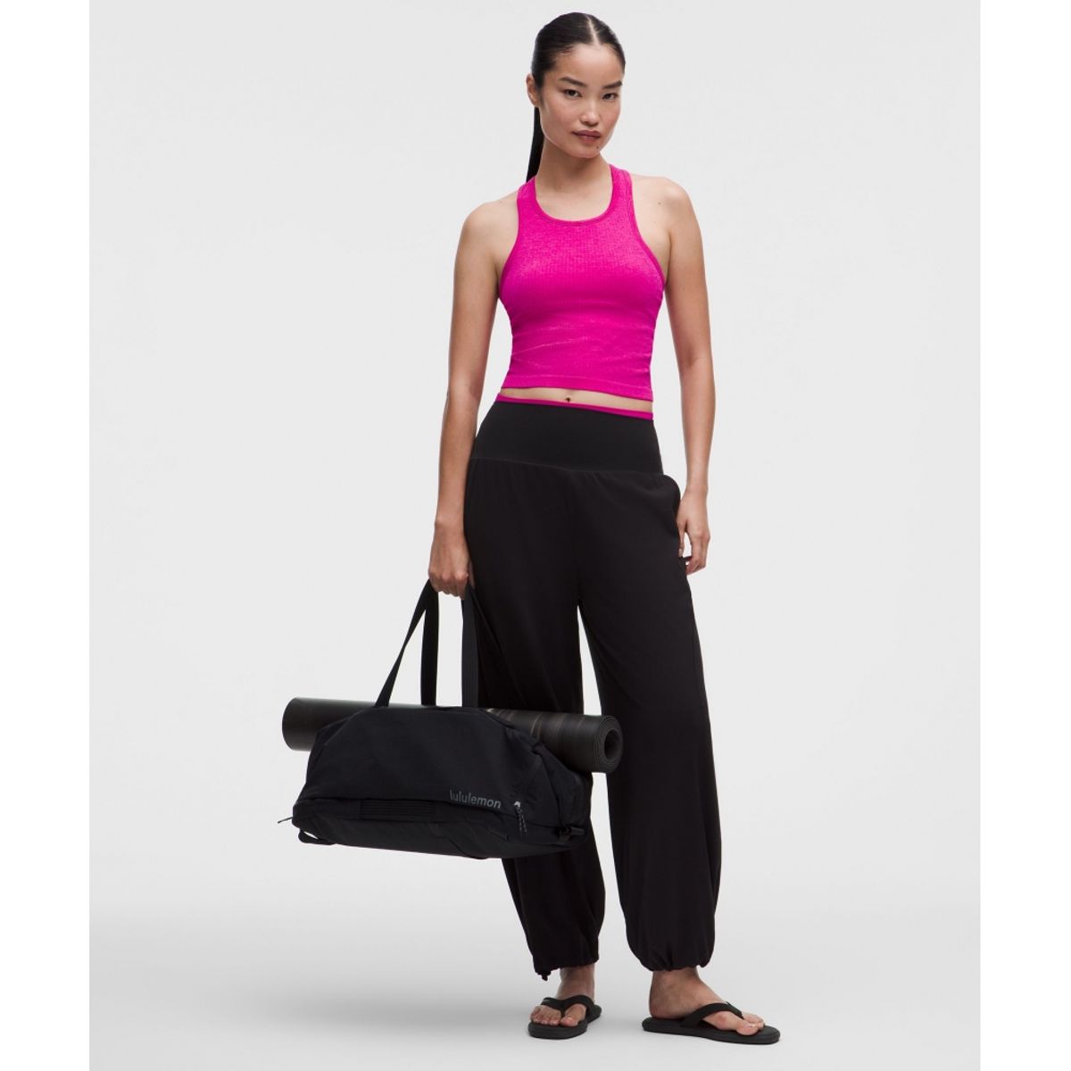 룰루레몬(LULULEMON) 에브 투 스트리트 크롭 레이서백 탱크탑 *라이트 서포트, B C컵