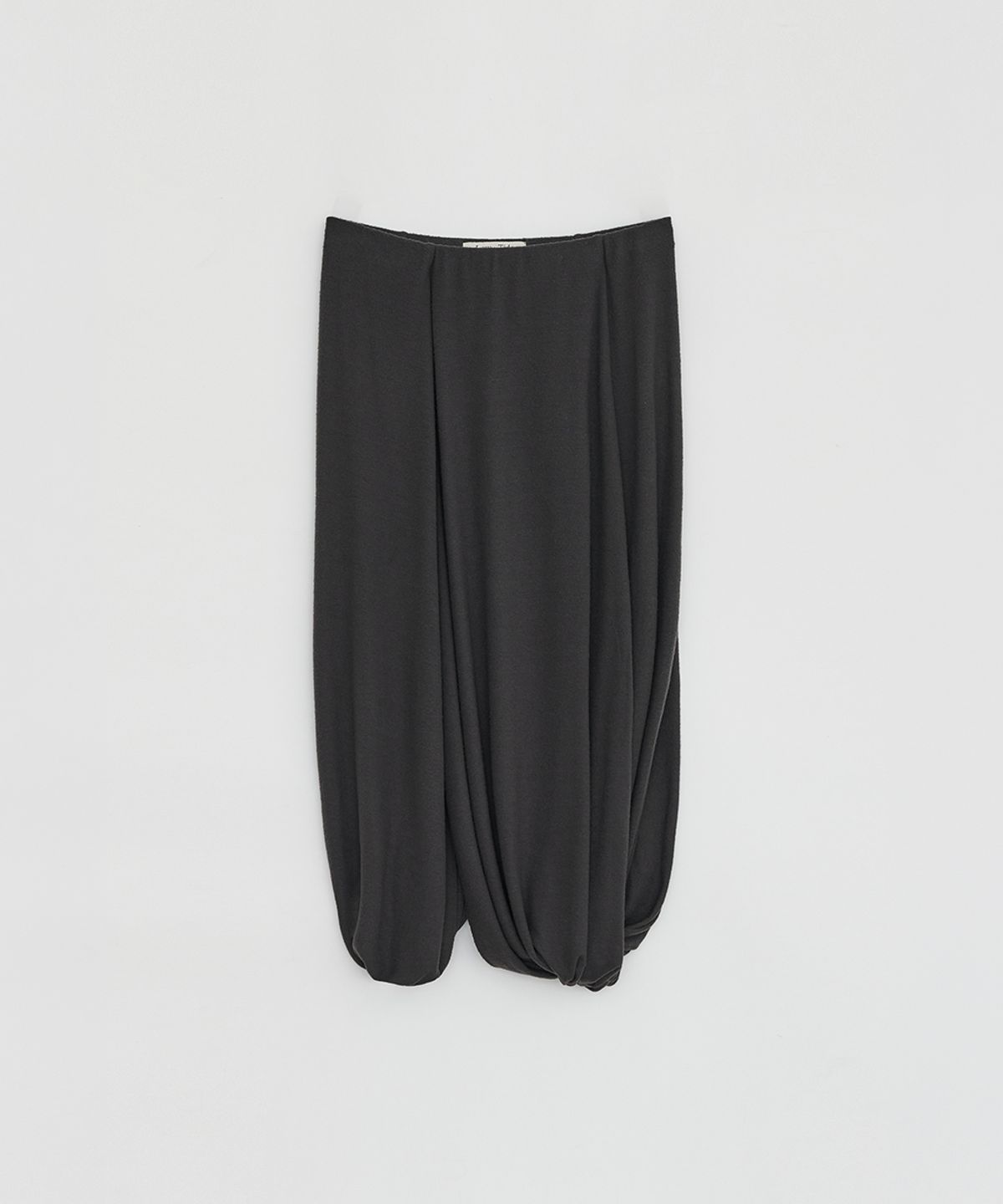 로우타이드(LOW TIDE) TWO WAY DRAPE SKIRT [CHARCOAL]