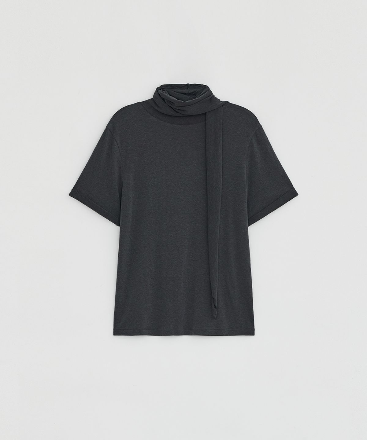 로우타이드(LOW TIDE) TIE SCARF TOP [CHARCOAL]