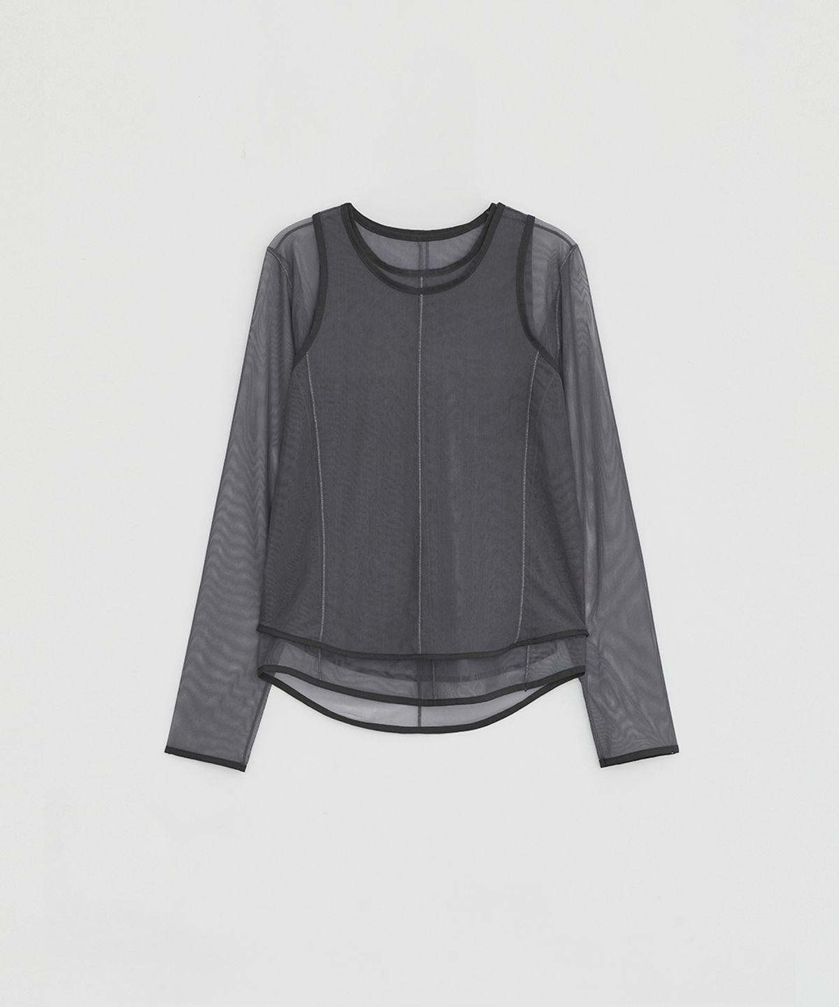 로우타이드(LOW TIDE) MESH LAYERED SET-UP [CHARCOAL]