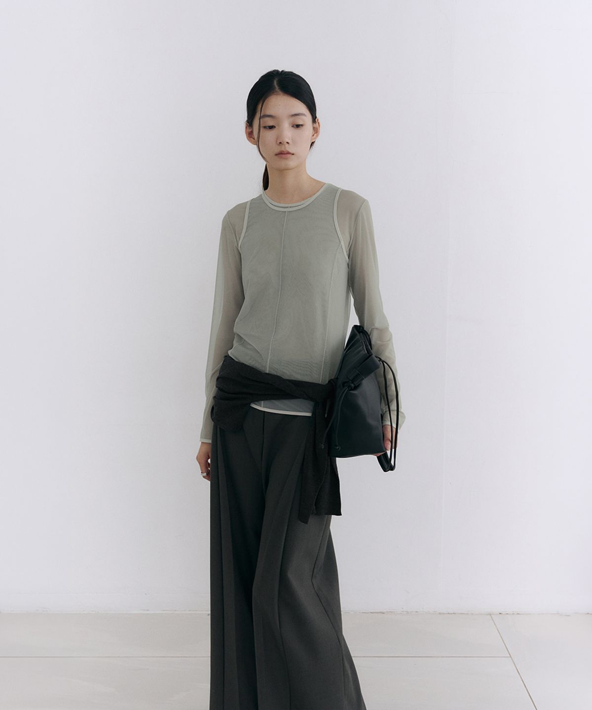 로우타이드(LOW TIDE) MESH LAYERED SET-UP [MINT]