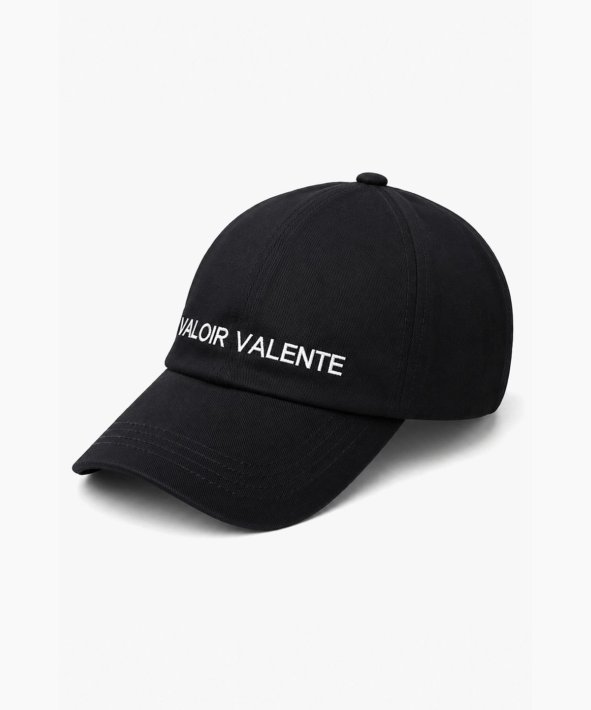 발루아발렌테(VALOIR VALENTE) 로고 볼캡 블랙