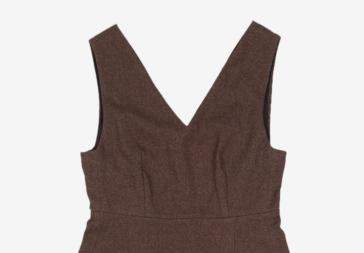 미쏘(MIXXO) 브이넥 레이어드 원피스_MIWOWDV01B S