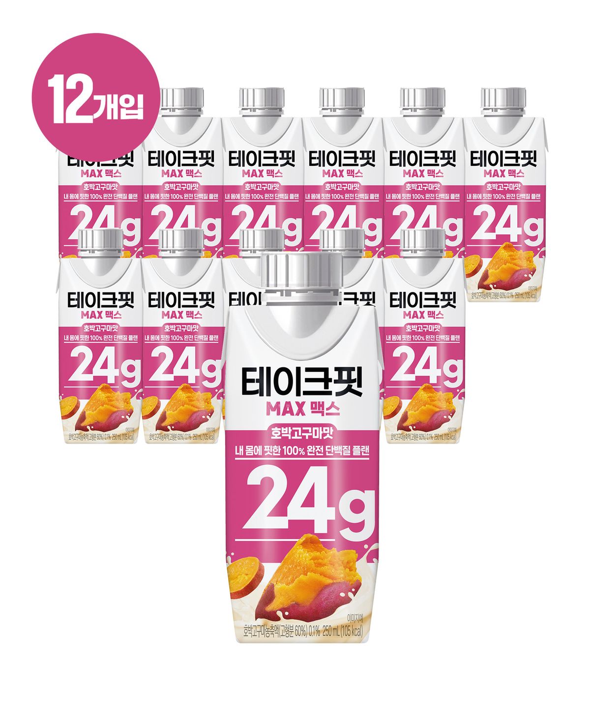 테이크핏(TAKE-FIT) [12개] 테이크핏 맥스24G 호박고구마맛 250mL