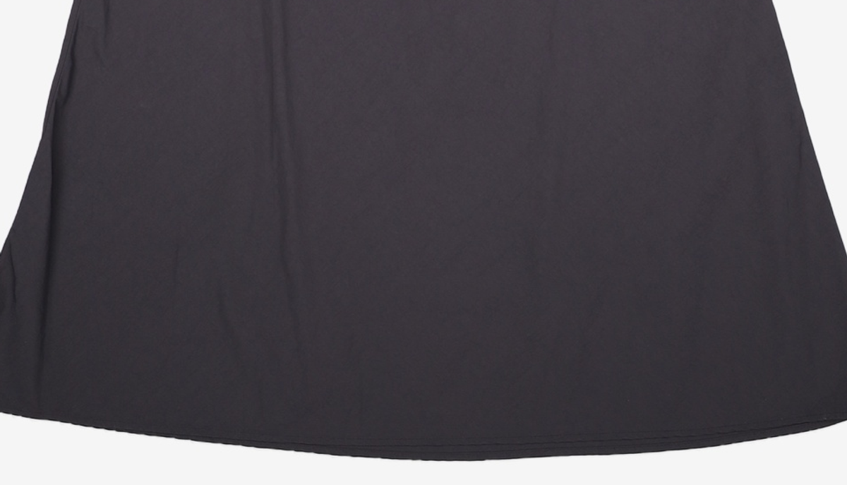 로액슈얼(LO AXUAL) NYLON REVERSE LONG SKIRT_BLACK FREE