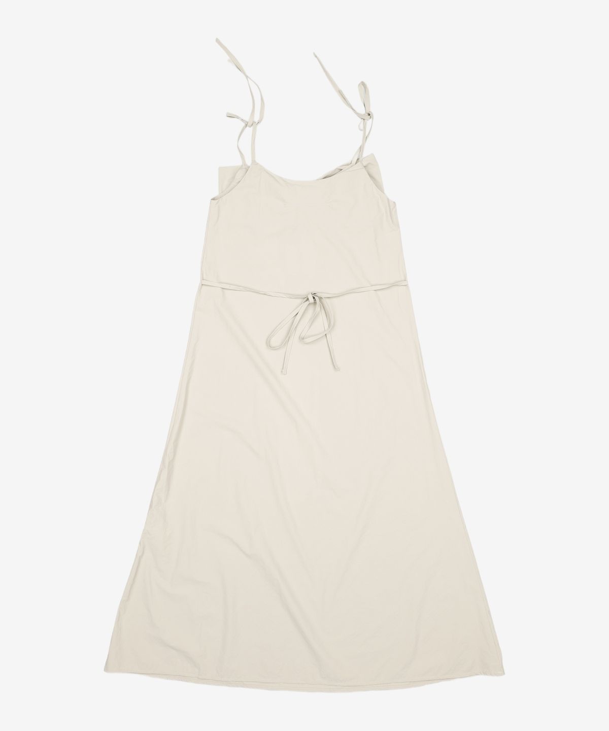 로액슈얼(LO AXUAL) NYLON RIBBON  LONG DRESS_PALE GREEN FREE