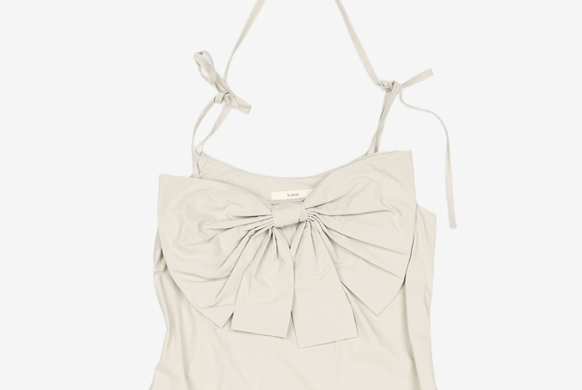 로액슈얼(LO AXUAL) NYLON RIBBON  LONG DRESS_PALE GREEN FREE