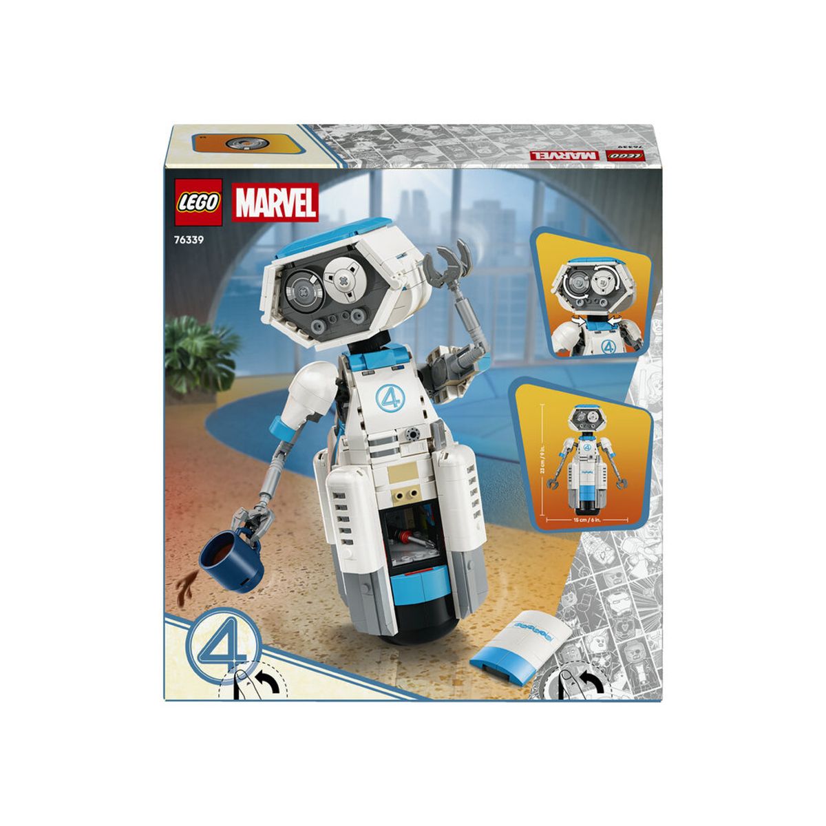 레고(LEGO) 레고 슈퍼히어로 76339 마블 판타스틱 4: 새로운 출발 H.E.R.B.I.E. [레고공식]