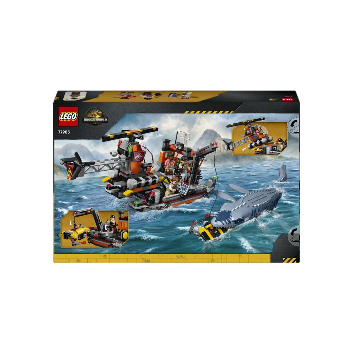 레고(LEGO) 레고 쥬라기월드 77983 모사사우루스 공룡 보트 공격 [레고공식]