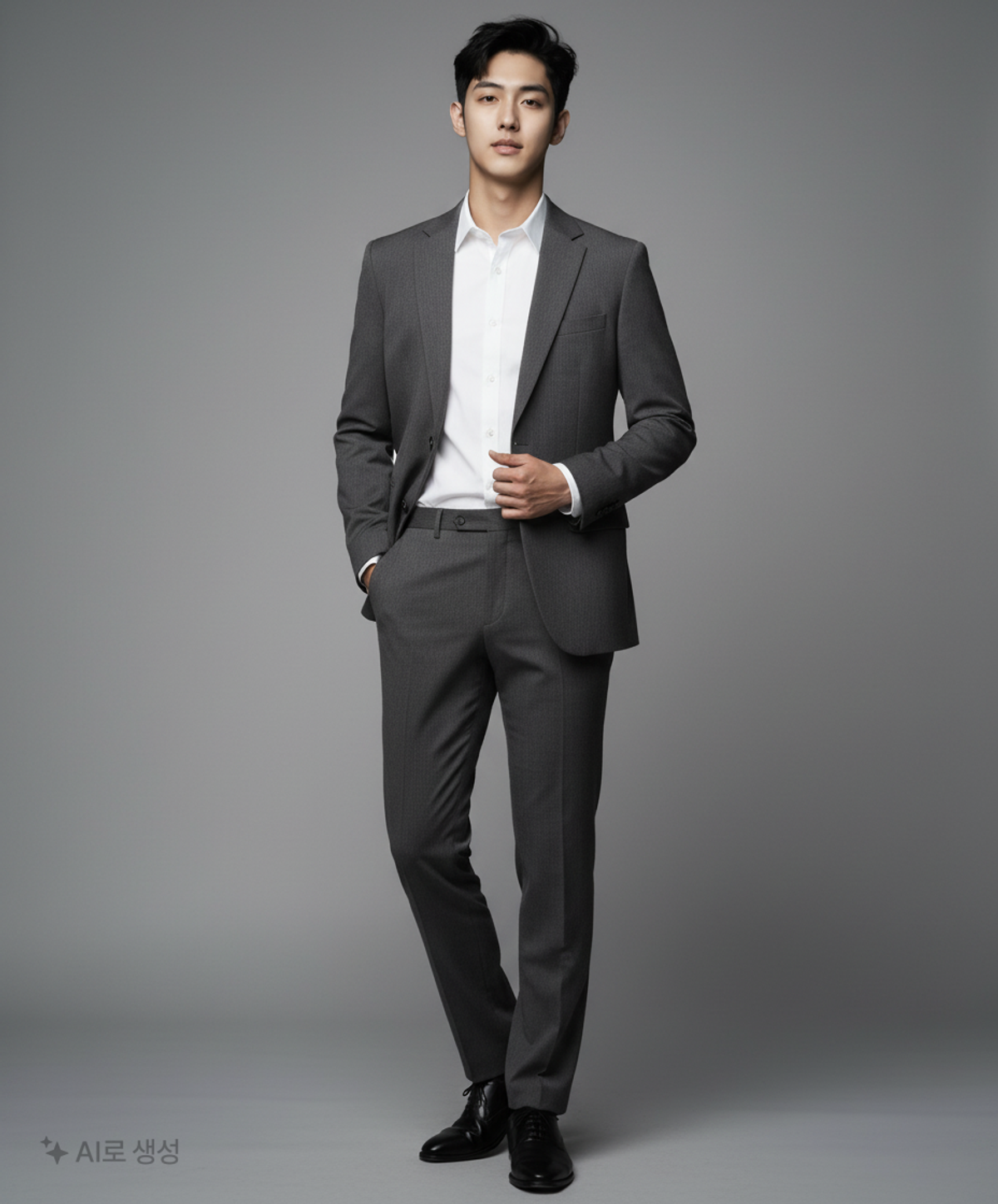 무신사 스탠다드(MUSINSA STANDARD) 라이트웨이트 베이식 블레이저 [차콜 그레이] L